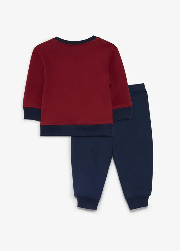 Sweat-shirt et pantalon b&eacute;b&eacute; 100% coton (ens. 2 pces), bonprix