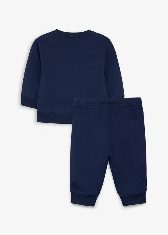 Sweat-shirt et pantalon b&eacute;b&eacute; 100% coton (ens. 2 pces), bonprix