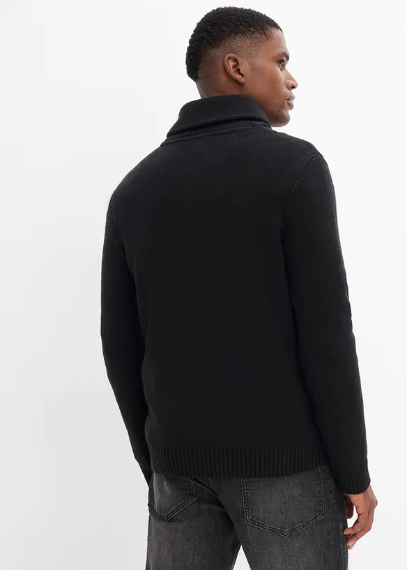 Pull en grosse maille &agrave; col ch&acirc;le, bonprix