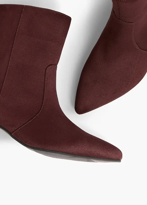 Bottines &agrave; petit talon fin, bonprix