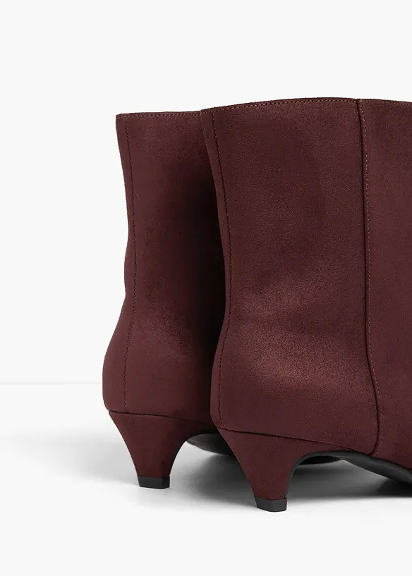 Bottines &agrave; petit talon fin, bonprix