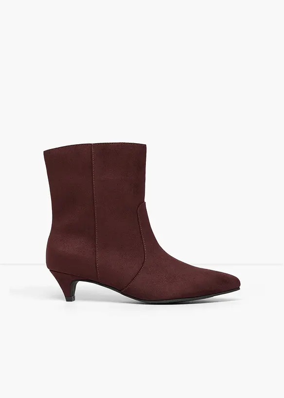 Bottines &agrave; petit talon fin, bonprix