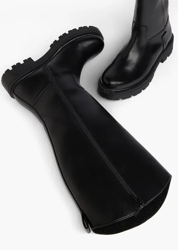 Bottes chaudement fourr&eacute;es &agrave; semelle crant&eacute;e, bonprix