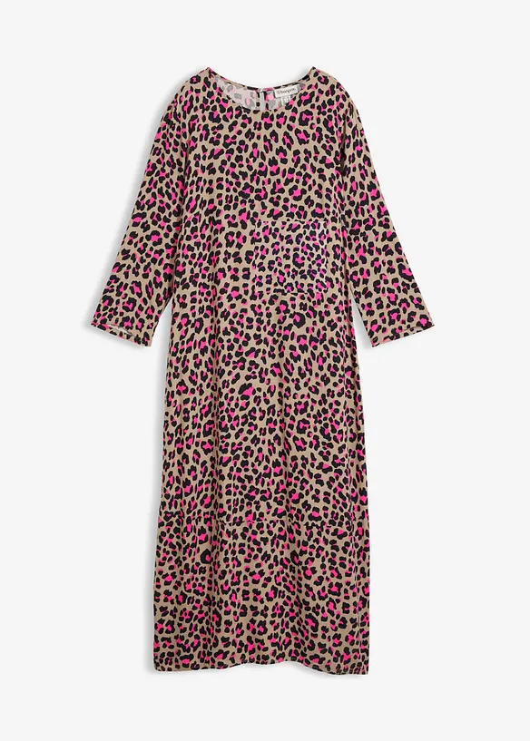 Midikleid aus flie&szlig;ender Viskose, bonprix