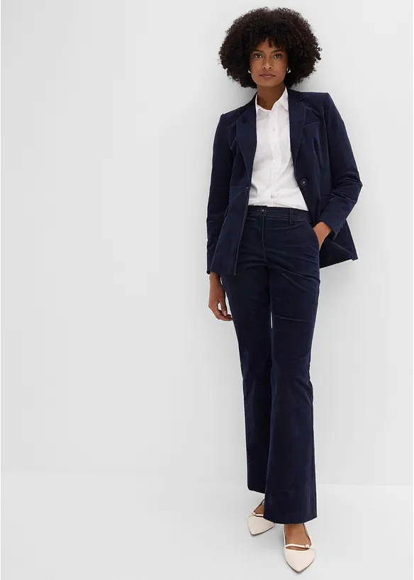 Blazer en velours c&ocirc;tel&eacute;, bonprix
