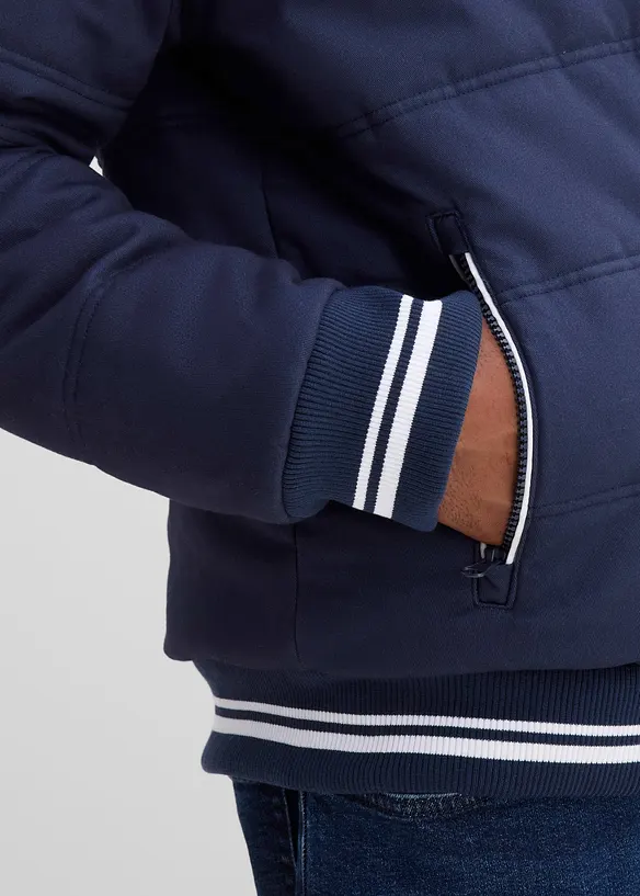 Blouson matelass&eacute; &agrave; capuche amovible, bonprix