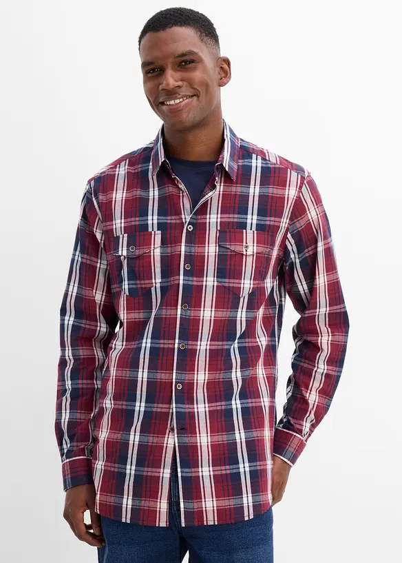 Chemise manches longues coupe confort, bonprix