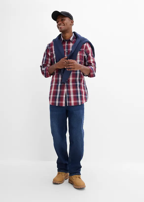 Chemise manches longues coupe confort, bonprix