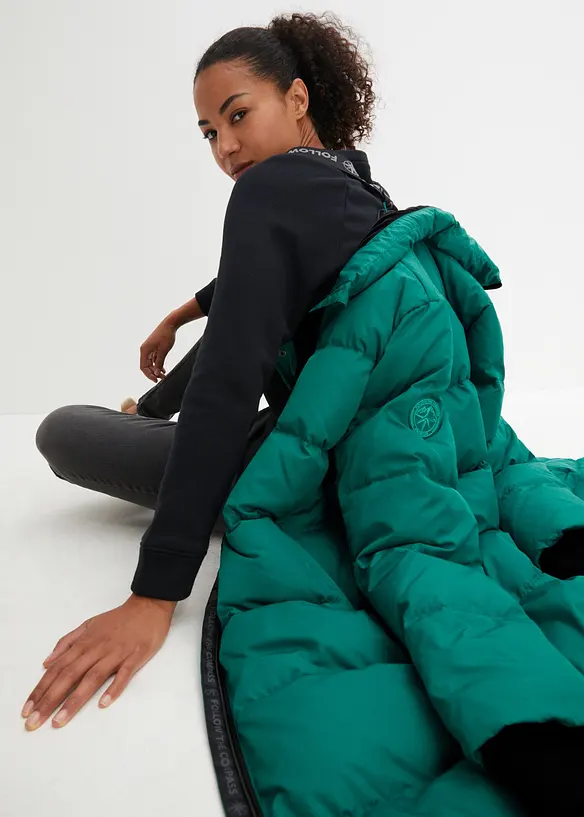 Doudoune longue avec duvet recycl&eacute;, bonprix