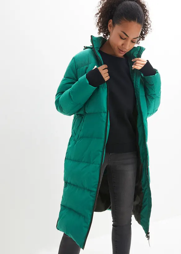 Doudoune longue avec duvet recycl&eacute;, bonprix