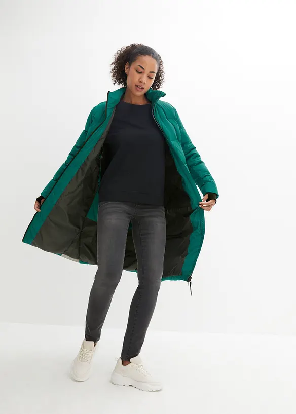 Doudoune longue avec duvet recycl&eacute;, bonprix