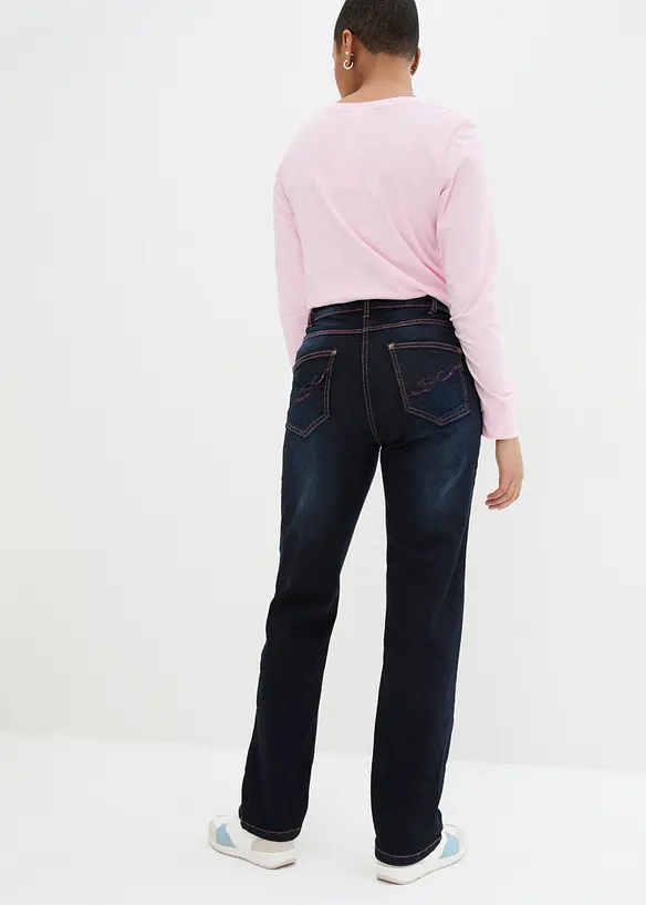 Straight-Jeans Mid Waist, Bequembund, bonprix