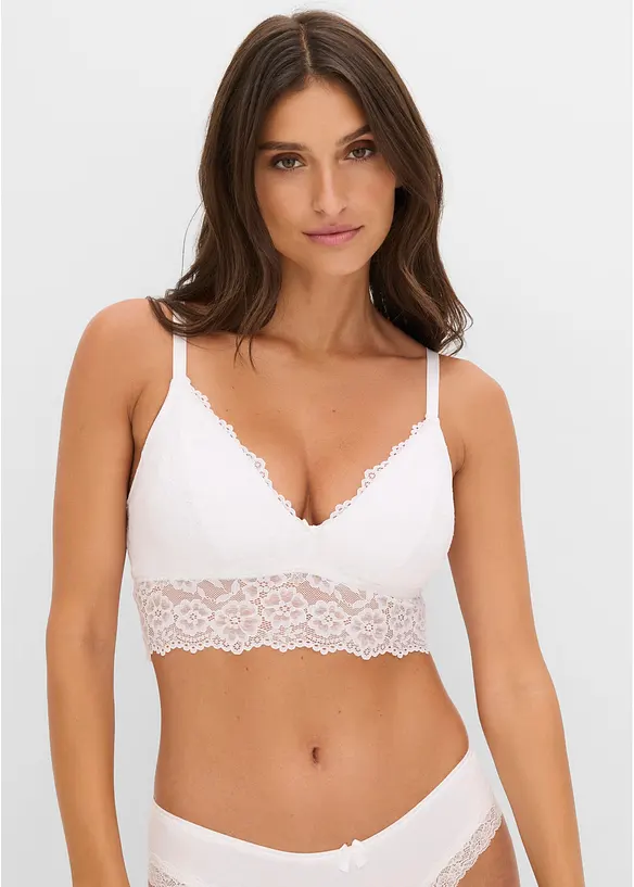 Bustier aus weicher Spitze (3er Pack), bonprix