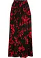 noir/rouge floral