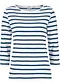 weiss/dunkelblau gestreift