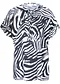 blanc/noir imprimé zèbre