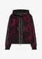 rouge rubis/noir floral