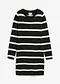 noir/écru rayé