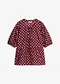 rouge rubis pois rose