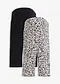 schwarz+sandbeige leo bedruckt