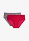 rouge grenat + anthracite