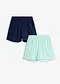 menthe clair + bleu fonc&eacute;
