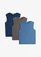 bleu jean + anthracite chin&eacute; + bleu profond