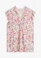 &eacute;cru/multicolore floral