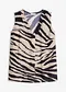 beige/schwarz zebra bedruckt