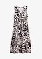 beige/schwarz zebra bedruckt
