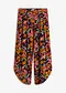 schwarz/bunt floral
