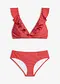 rouge salsa pois blanc