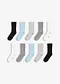 blanc/gris chin&eacute;/bleu givr&eacute;/gris clair chin&eacute;/noir