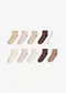 marron + blanc + beige
