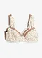creme bedruckt + taupe + creme