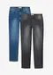 schwarz denim+blau denim