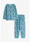 turquoise cobalt mat imprim&eacute;