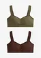 marron fonc&eacute; + olive fonc&eacute;