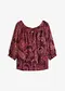 bordeaux/beige amande paisley