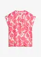 rose vif/fuchsia/orange clair/&eacute;cru paisley