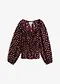 aubergine pois rose