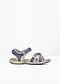 bleu fonc&eacute;/beige