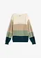 creme/sand/mint/petrol gestreift
