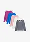 bleu fonc&eacute; + &eacute;cru + bleu arctique + fuchsia fonc&eacute; + rose cendr&eacute;