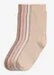 hellbeige meliert + beige meliert + rosa meliert + hellbraun meliert+ rosa