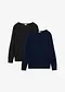 bleu fonc&eacute; + noir