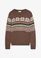 marron motif norv&eacute;gien