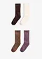 marron fonc&eacute; + marron naturel + &eacute;cru + mauve fonc&eacute;