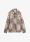 indigo/marron naturel paisley