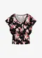noir/rose floral